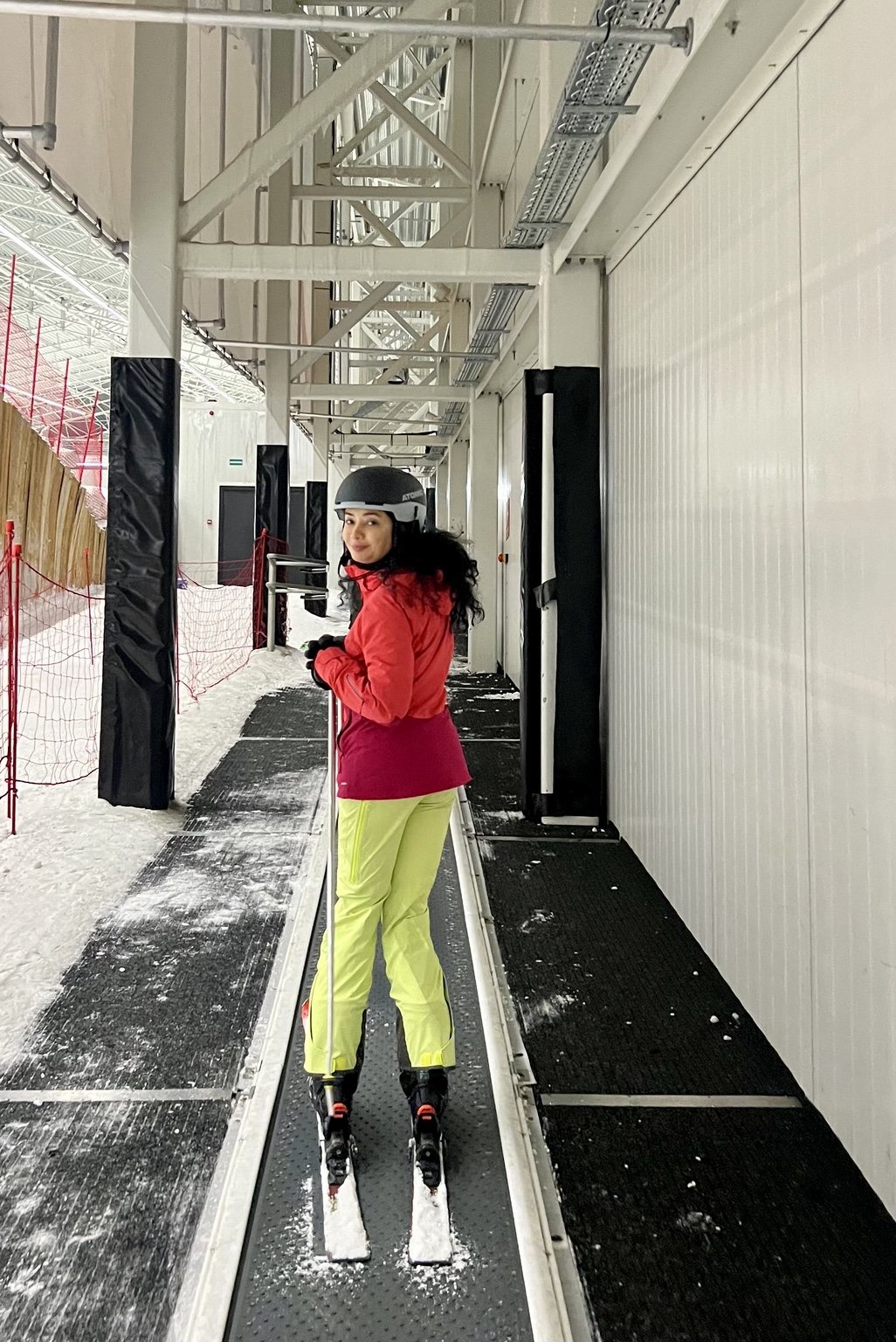 Indoor ski practice